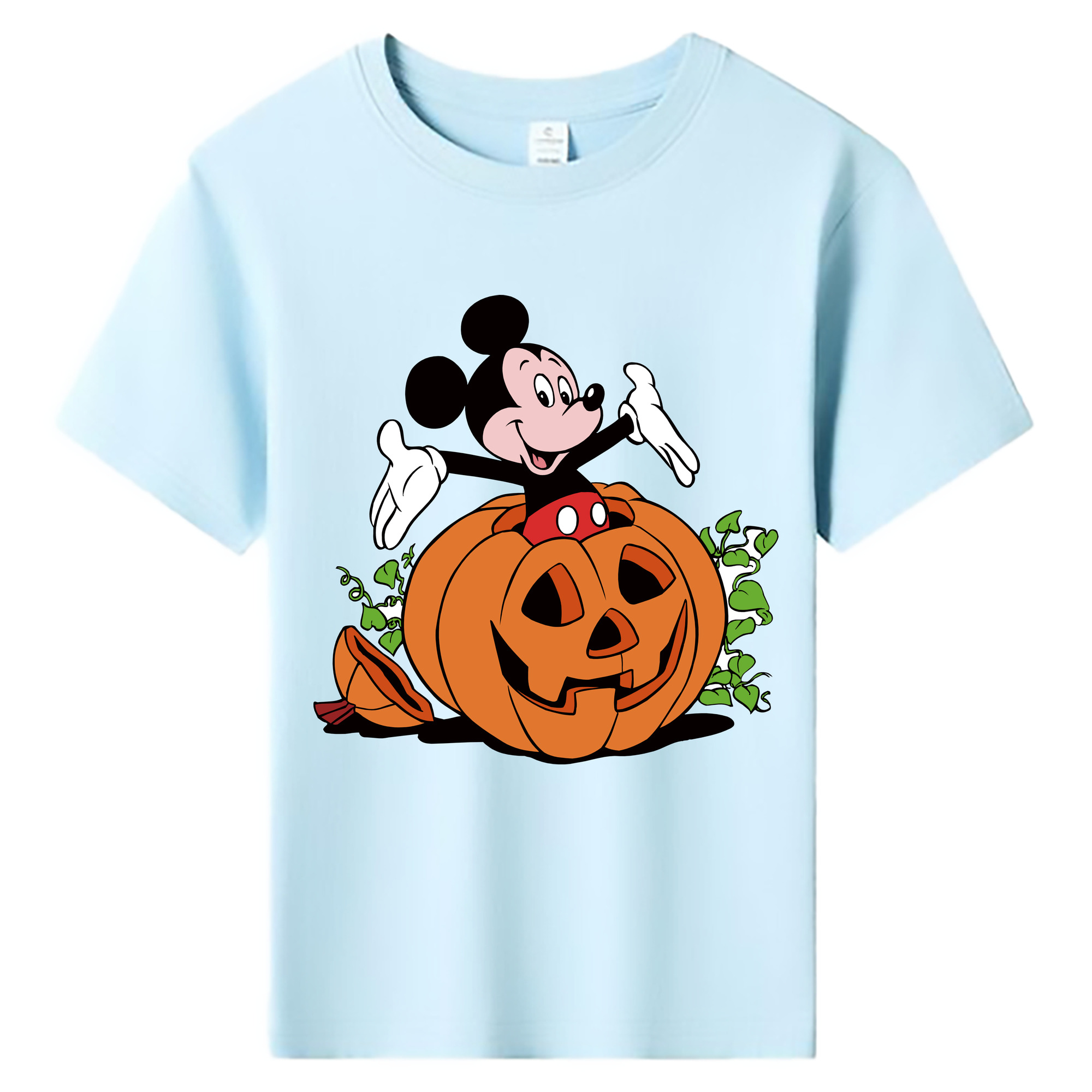 ミッキーマウス Mickey Mouse 綿100％キッズTシャツ（フロントプリント）